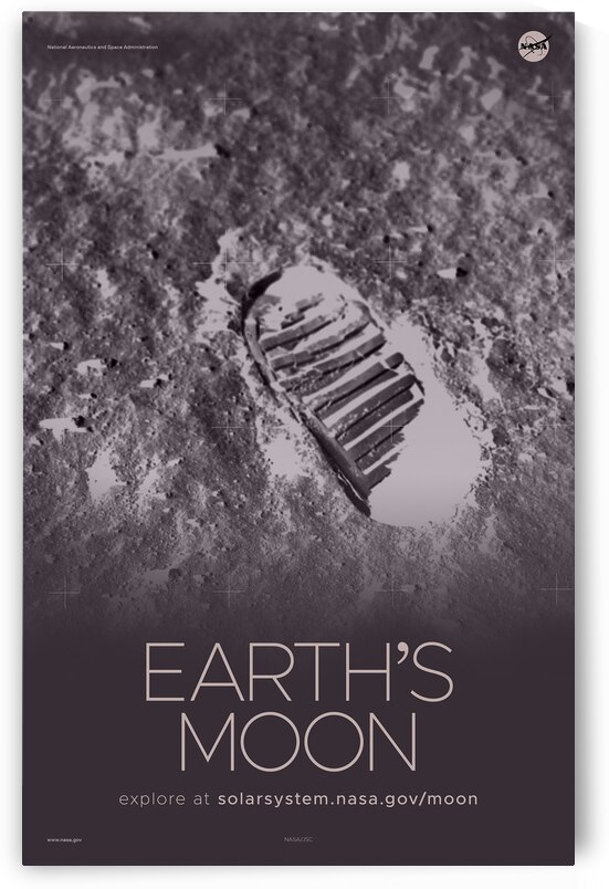 NASA Explore Posters - Moon I by AA Images