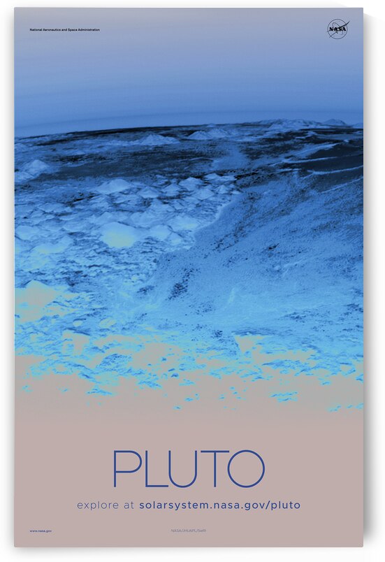 NASA Explore Posters - Pluto B by AA Images