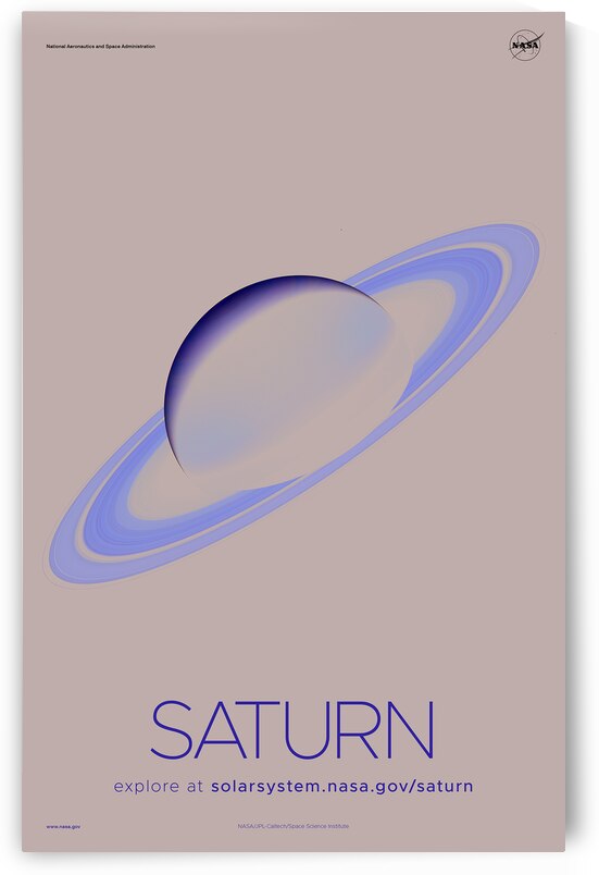 NASA Explore Posters - Saturn A by AA Images