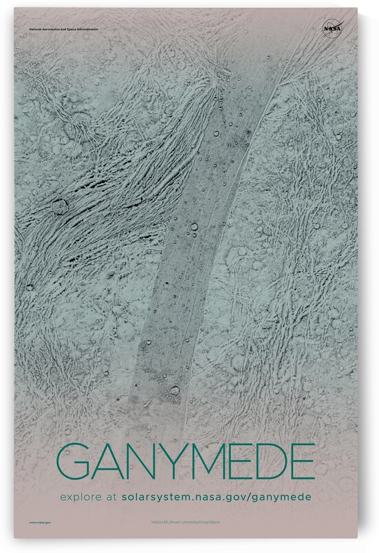 NASA Explore Posters - Ganymede A by AA Images