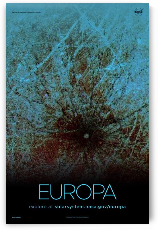 NASA Explore Posters - Europa B by AA Images