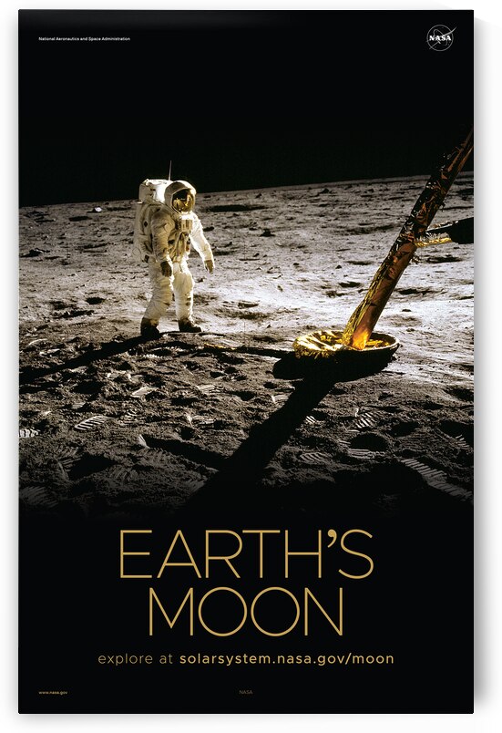 NASA Explore Posters - Moon D by AA Images