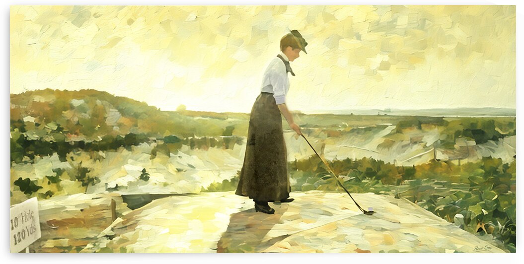 Early 1900s Maidstone Club Golf Art East Hampton by Row One Brand