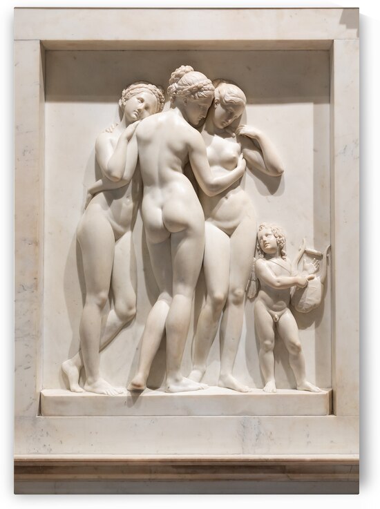 The Three Graces by sculptor Thorvaldsen. by Paolo Modena