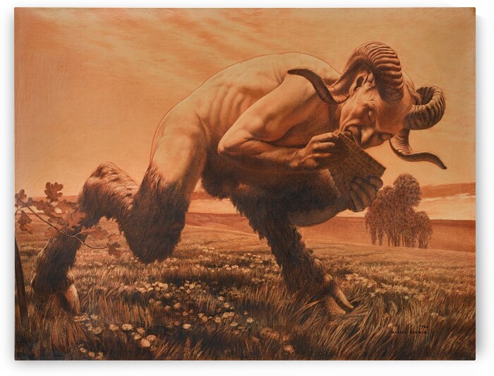 L’heure Du Faune [1920] by Carlos Schwabe [1866–1927] by MyCozyFineArt