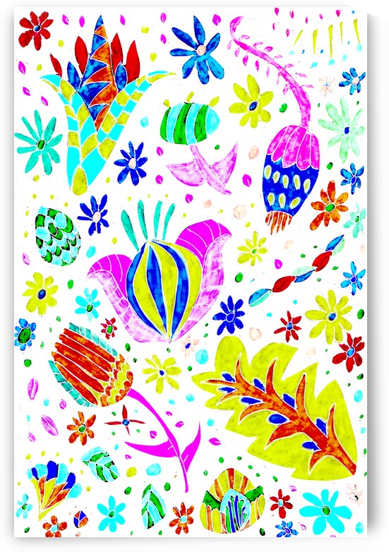 Abstract Decorative Whimsical Flowers by Catriona Roberts Nature Photography and Designs