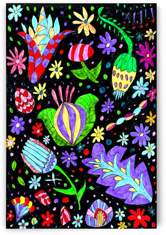 Abstract Lively Flowers by Catriona Roberts Nature Photography and Designs