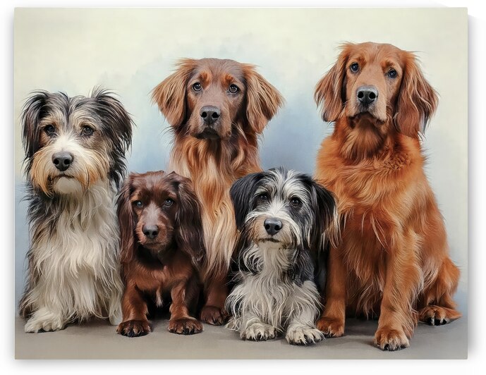 Friends Sitting Nicely by Thea Menagh