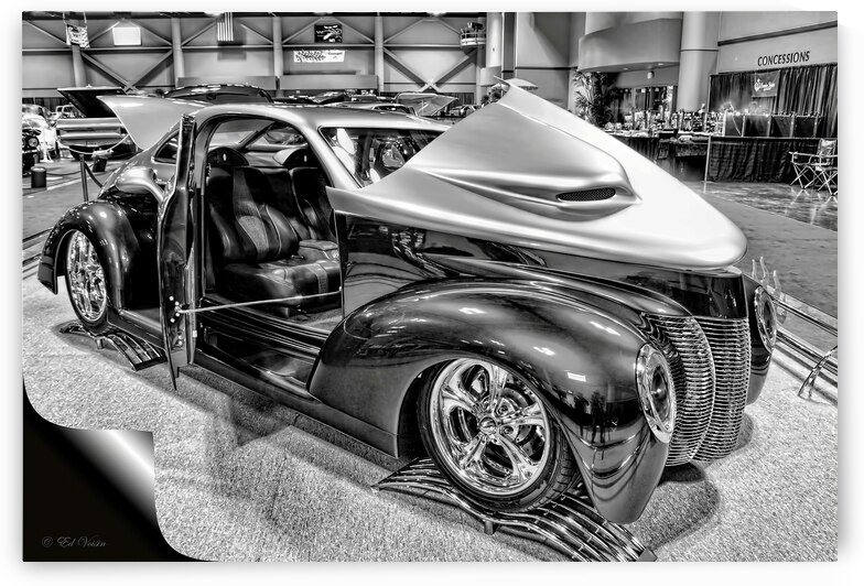 1940 FORD CUSTOM COUPE B&W by Digicam