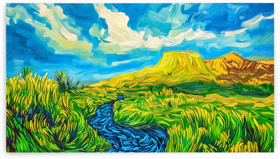 Simple Landscape Van Gogh Style by Travelling Light