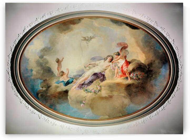 Le triomphe de Flore [1770] by Louis–Jean–François Lagrenée [1724–1805] by MyCozyFineArt