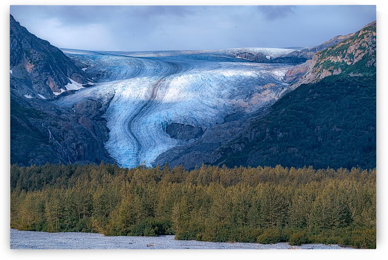 Sun Dappled Exit Glacier by Geoffrey Prior