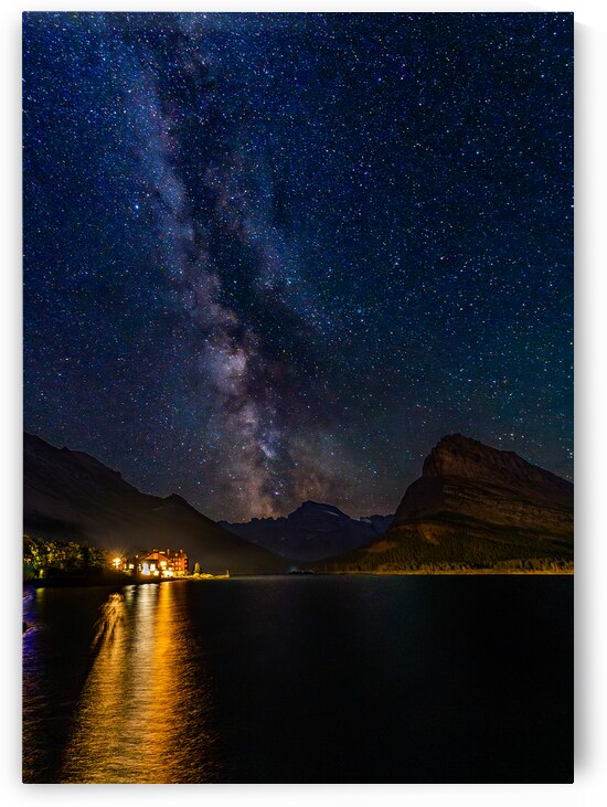 Swift Current Lake Milky Way by Geoffrey Prior