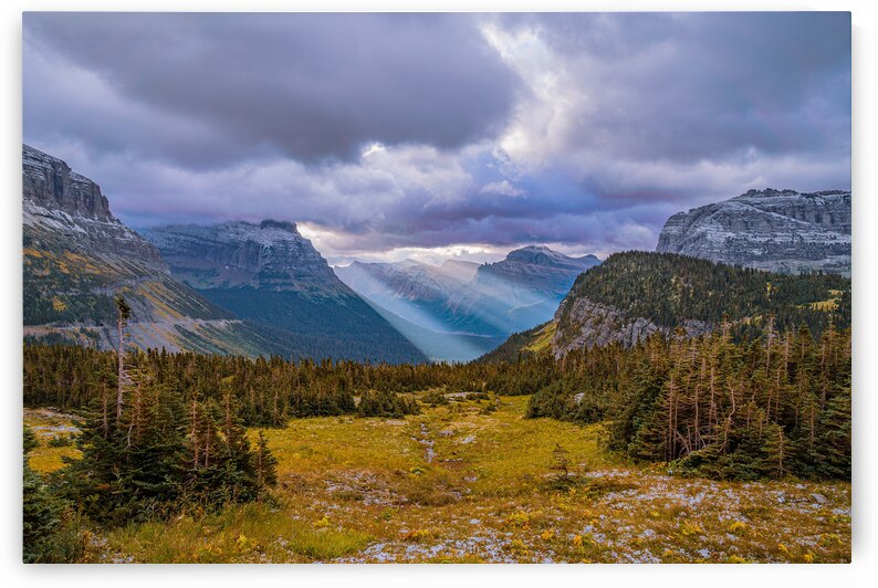 Logan Pass Sunbeams by Geoffrey Prior