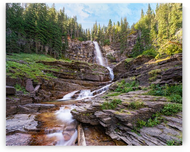 Virginia Falls Cascade by Geoffrey Prior
