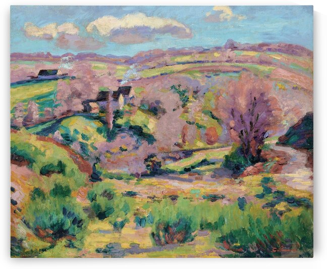 Paysage de la Creuse. Au printemps [circa 1908] by Armand Guillaumin [1841–1927] by MyCozyFineArt