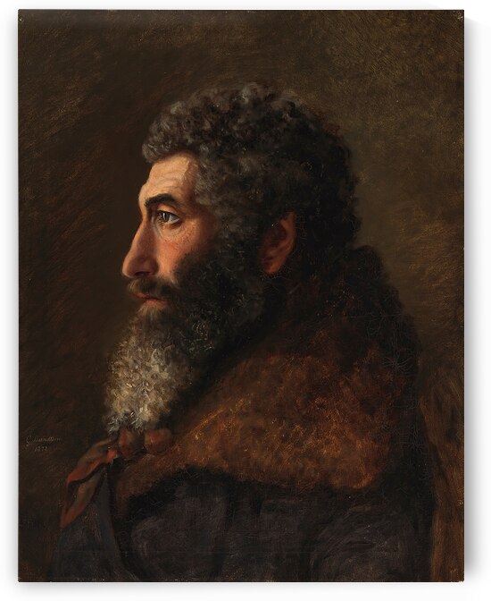 Portrait Of A Jewish Man [1873] by Gunnar Berndtson [1854–1895] by MyCozyFineArt