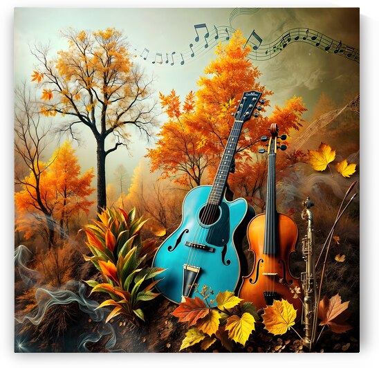 Autumn Music Landscape by Abdu innovations