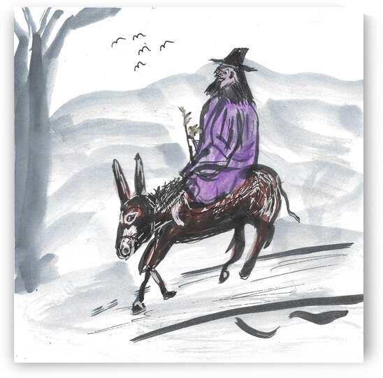 Pilgrim on a Donkey by Robert Burton