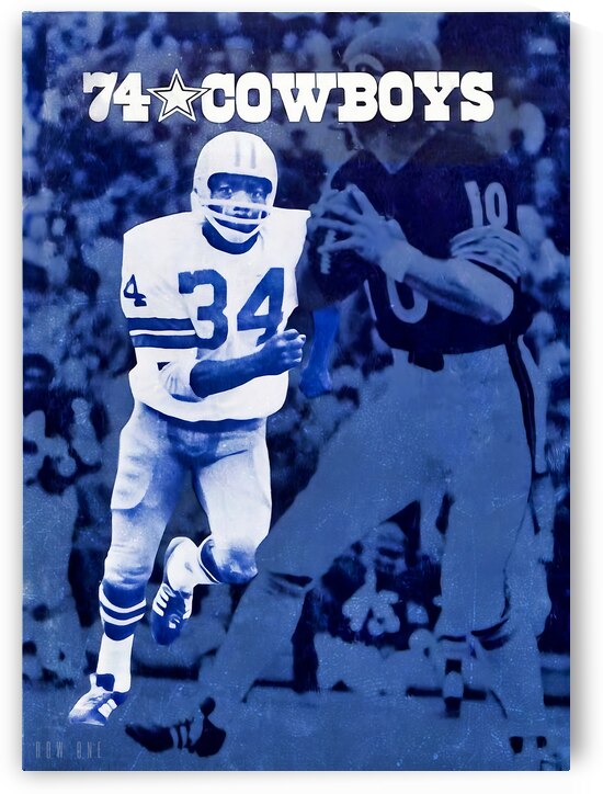 1974 Dallas Cowboys Football Wall Art by Row One Brand