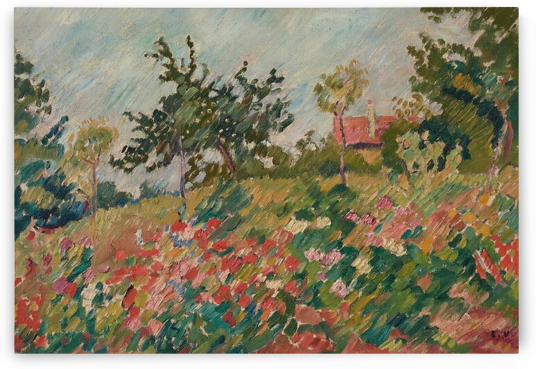 La maison dans le jardin fleuri [1936] by Louis Valtat [1869–1952] by MyCozyFineArt