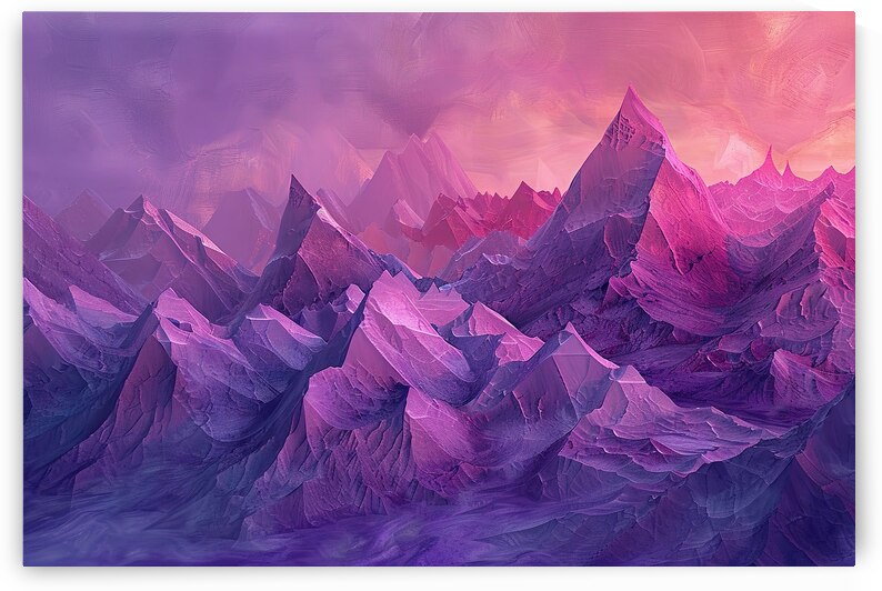 Amethyst Ridges At Dawn Y9H4N2 60 by Abstract Rebellion