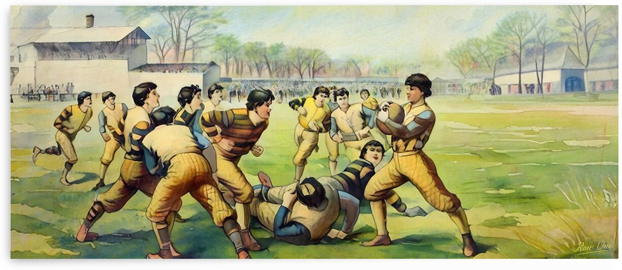 1891 Football Art Remix by Row One Brand