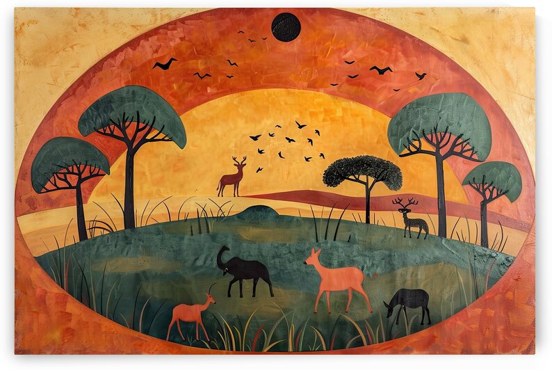 African Sunset Symphony 8294H 47 by Abstract Rebellion