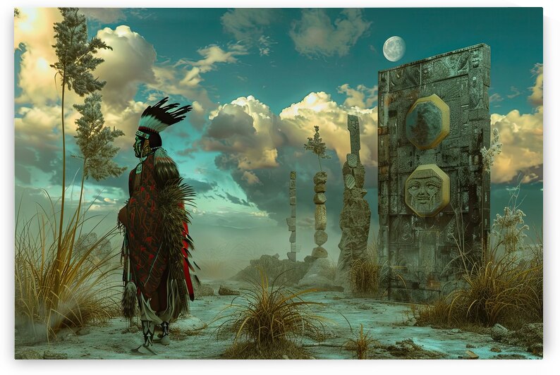 Ancient Echoes Whispers 28H9N4 55 by Abstract Rebellion