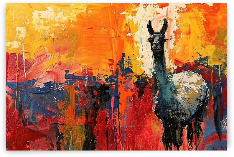 Andean Llama Ascends H79D2 55 by Abstract Rebellion