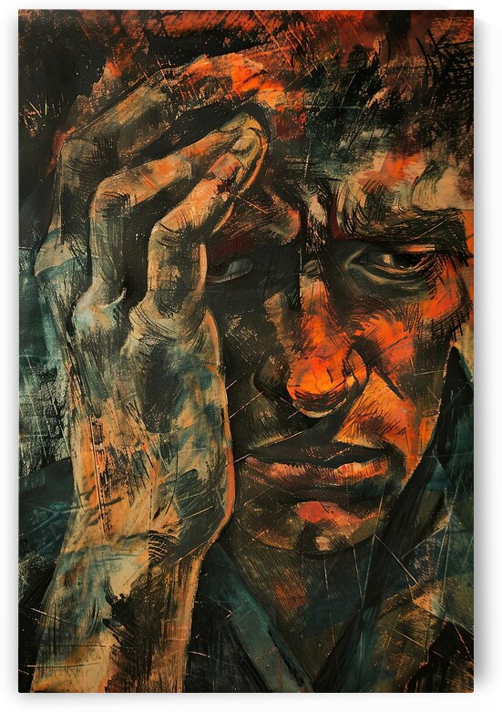 Anguish Portrait 4H79P2 45 by Abstract Rebellion