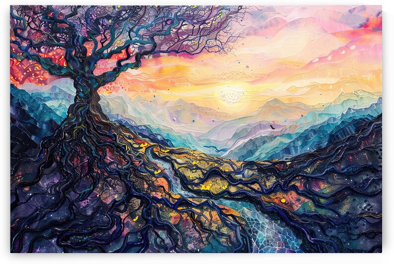 Arboreal Sunset Vista H92D3N 60 by Abstract Rebellion