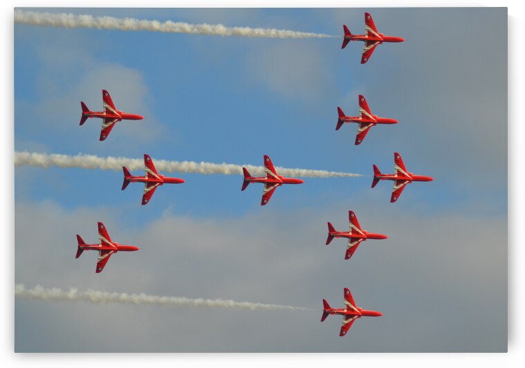 RAF Red Arrows Duxford by Ross Sharp