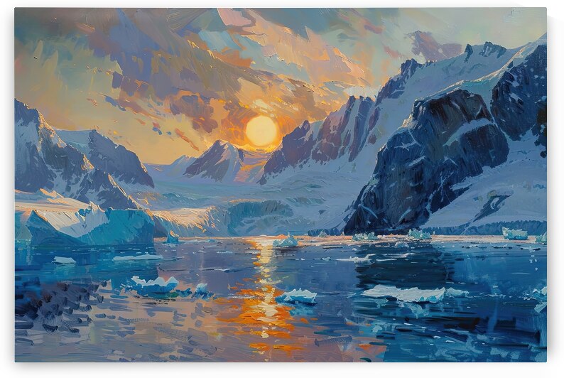 Arctic Sunset Glow H2N9P4 53 by Abstract Rebellion