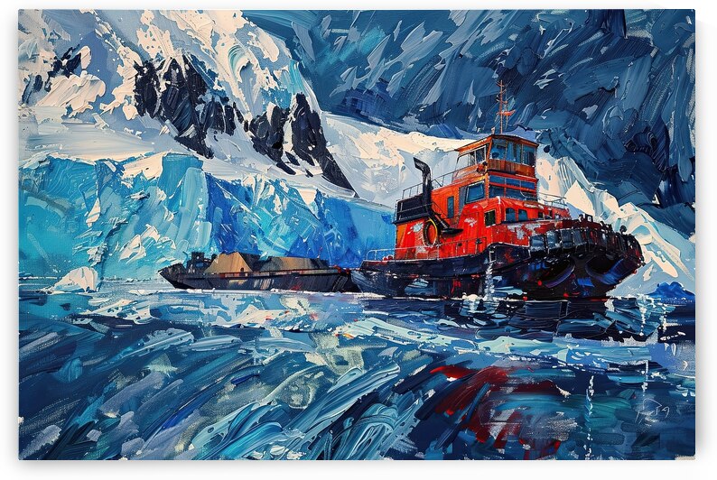 Arctic Tugboat Passage H92D3N 55 by Abstract Rebellion