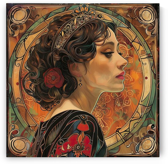 Art Nouveau Muse 7294HB 50 by Abstract Rebellion