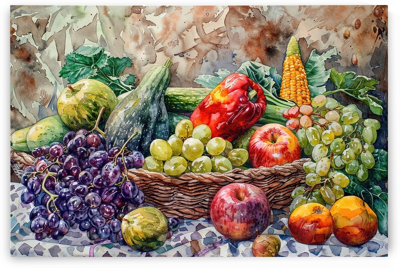 Autumn Bounty Still Life H2N3C9 45 by Abstract Rebellion