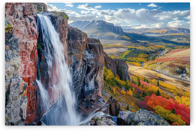 Autumn Cascade  Majesty H7P3N 66 by Abstract Rebellion