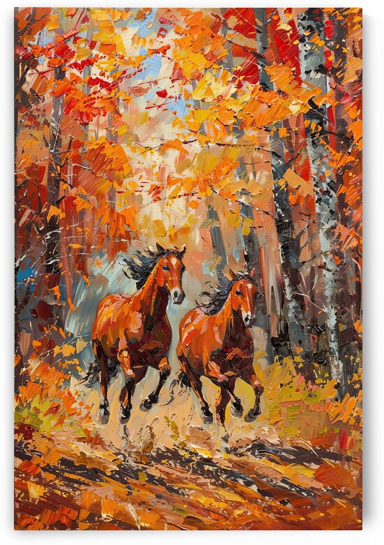 Autumn Equine Elegance 7H29P4 45 by Abstract Rebellion