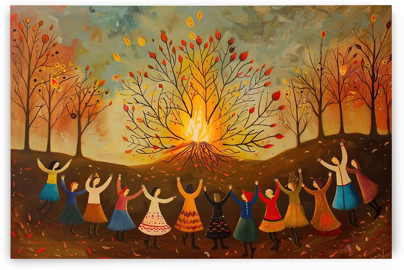 Autumn Fire Dance J9P2N3 51 by Abstract Rebellion