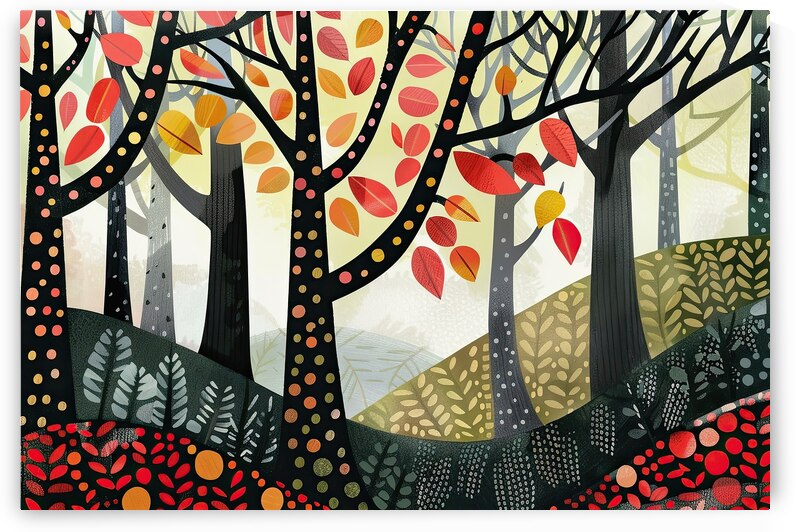 Autumn Forest Glow H2N9PJ 49 by Abstract Rebellion