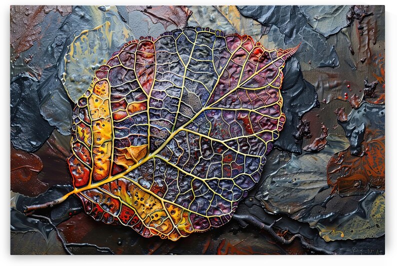 Autumn Leaf Mosaic H2N9P2 55 by Abstract Rebellion