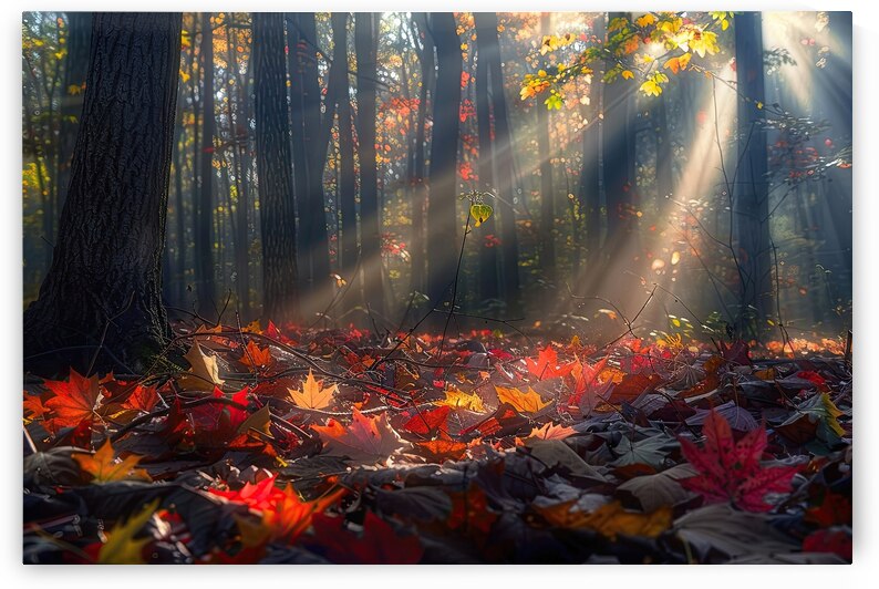 Autumn Light Forest Floor 78HNPZ 65 by Abstract Rebellion
