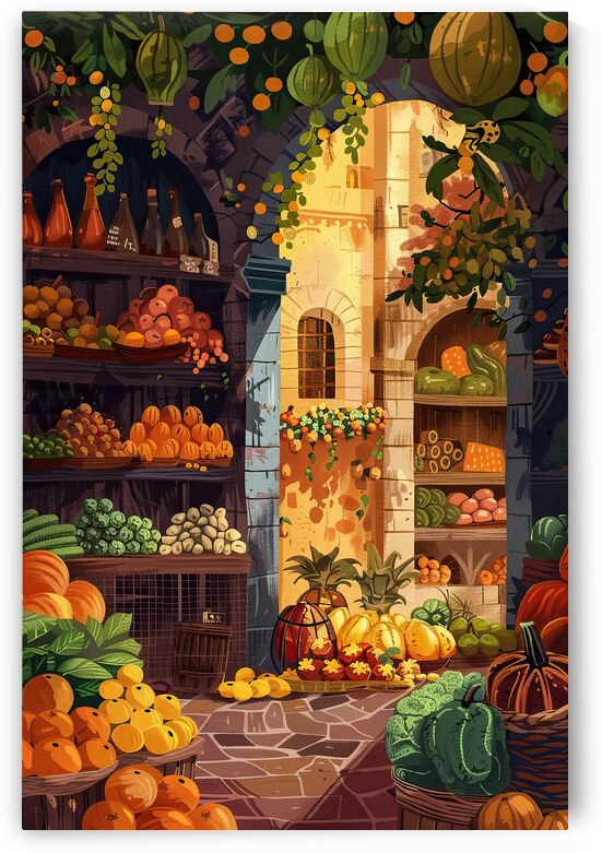 Autumn Market Stall J92D3N 47 by Abstract Rebellion