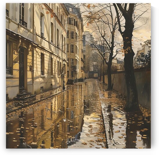 Autumn Reflections Paris 92HJ54 68 by Abstract Rebellion