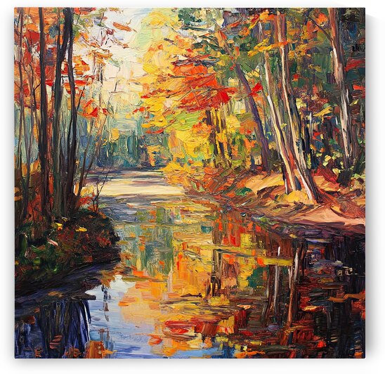 Autumn River Glow 9H3N2P 51 by Abstract Rebellion
