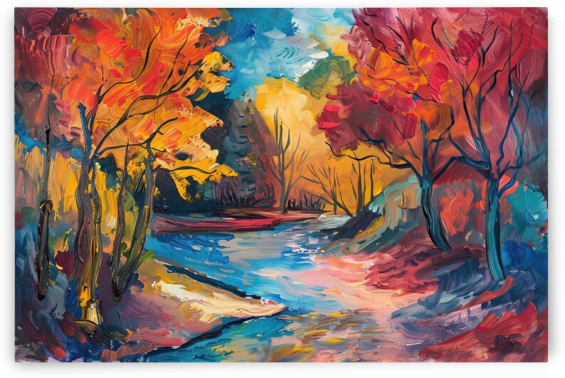 Autumn Riverbanks NH73B9 55 by Abstract Rebellion