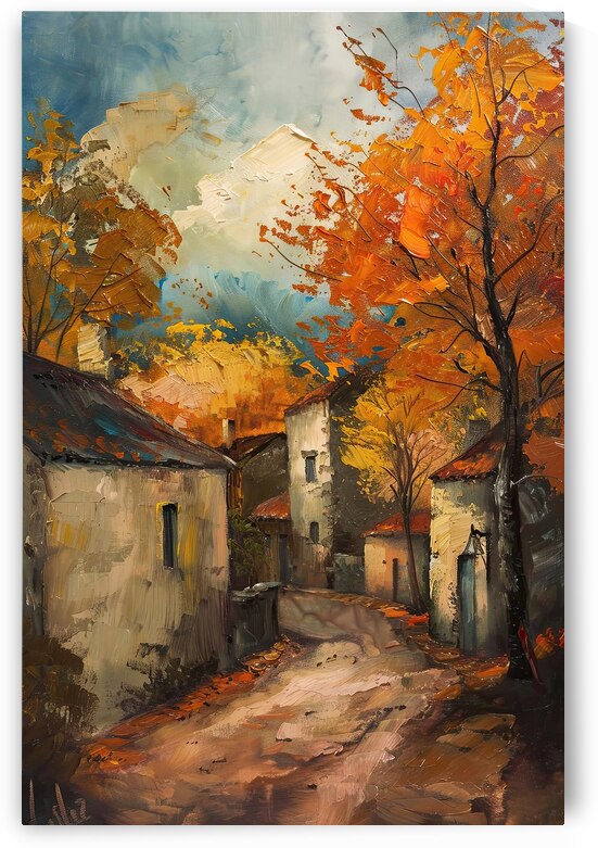 Autumn Village Lane 92HJ5C 50 by Abstract Rebellion