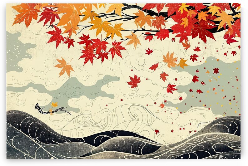 Autumn Whispers Across Hills Y92H7N 57 by Abstract Rebellion