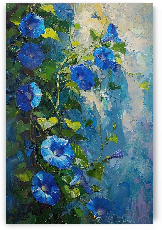 Azure Bloom Cascade Y392N5 53 by Abstract Rebellion
